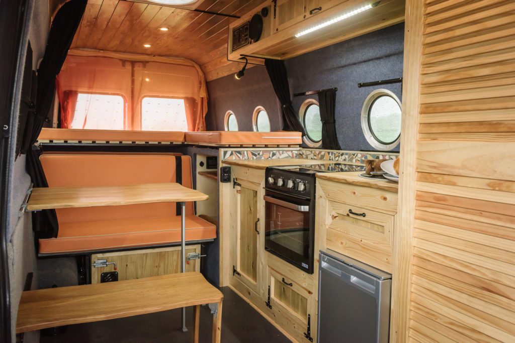 Love Campers Sprinter Conversion - Interior Table