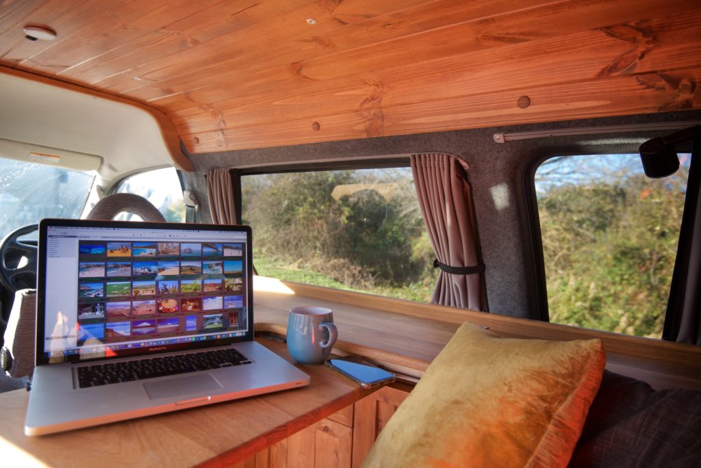 campervan as a remote office