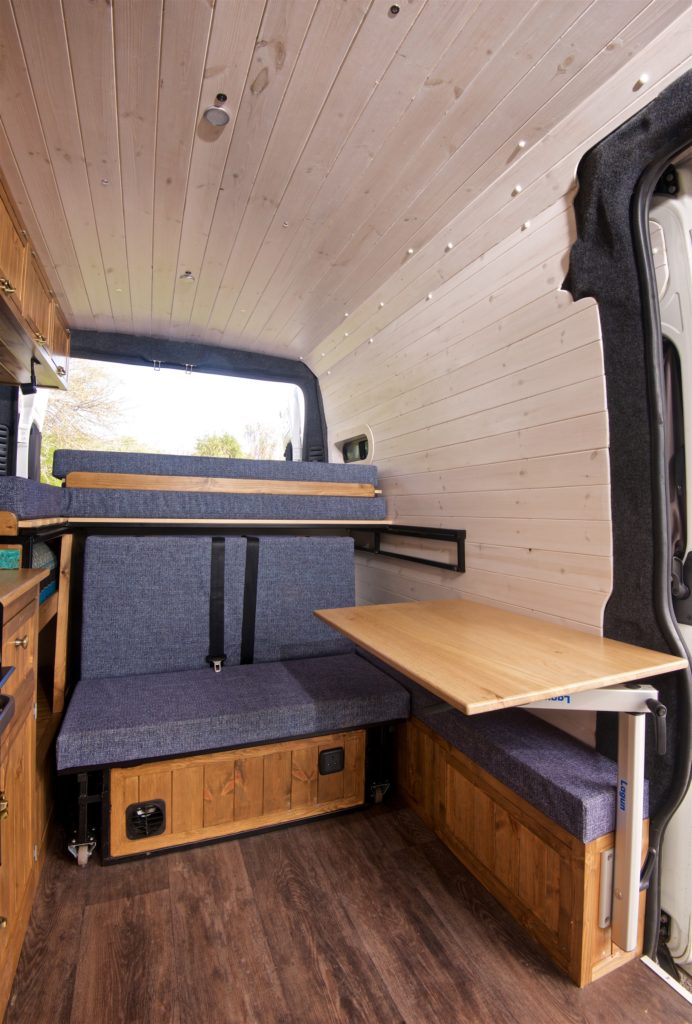 large camper van 2 double beds