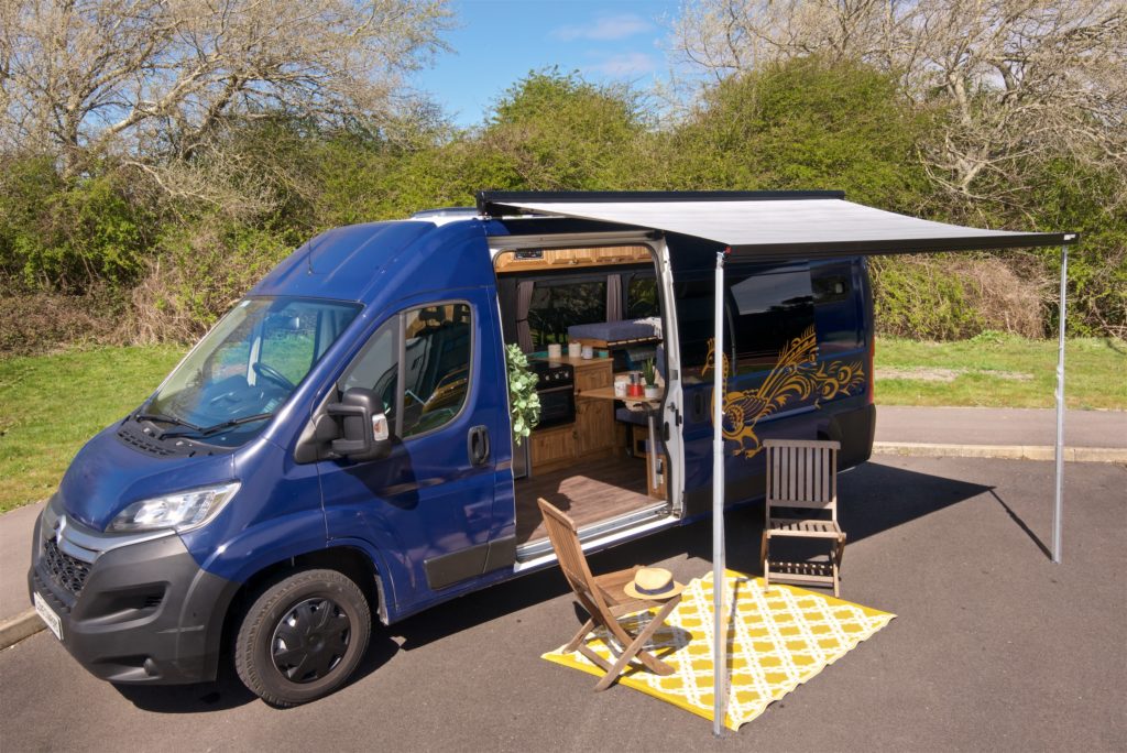 large camper van 2 double beds