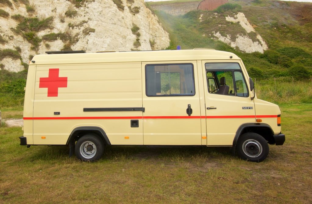 ambulance vintage campervan
