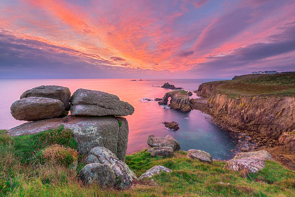 Sunset at Land's End, Cornwall
